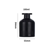 Bouteille en verre de parfum populaire 100ml 150ml 250ml bouteille en verre de diffuseur d'arôme ambre rond