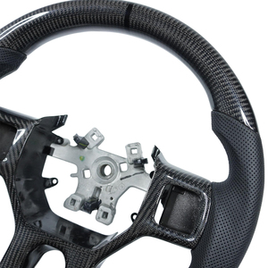 Volant en fibre de carbone personnalisable pour <span class=keywords><strong>Dodge</strong></span> RAM 1500 2500 3500 Style ancien 2012-2018 Accessoires intérieurs de voiture - Product Image 2