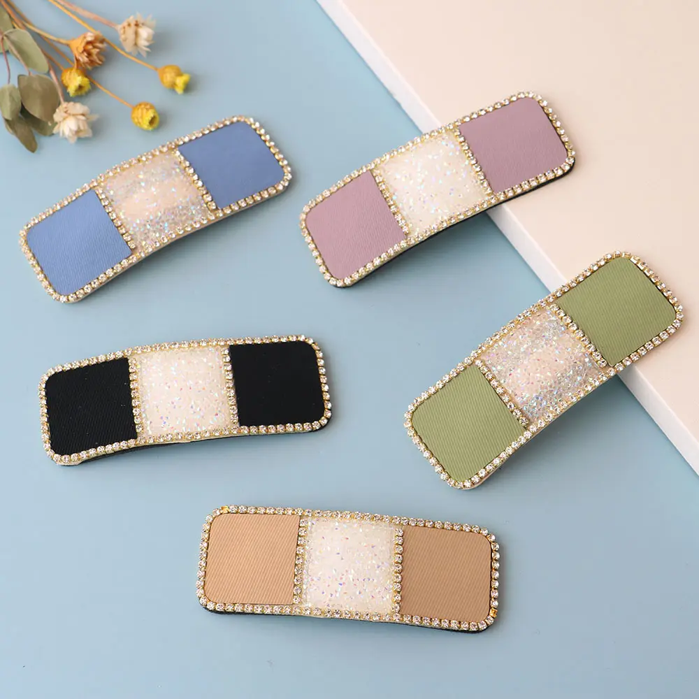 Fashion Women Party Jewelry Crystal Simulation Luxury French Hair Pin Hair Barrette Cute Hair Bobby Clips