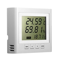 Capteur d'humidité et de température avec écran LCD, point de rosée, RS485 MODBUS-RTU, plage de fonctionnement -20~70°C, certifié CE, garantie 12 mois