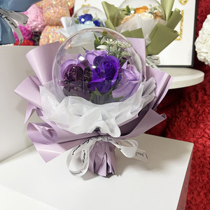 ดอกกุหลาบนิรันดร์ขายส่ง ลูกบอลโบโบ้ ของขวัญวันแต่งงาน วันคริสต์มาส วันวาเลนไทน์ ช่อดอกกุหลาบคงทนตลอดกาล - Product Image 4