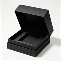Umweltfreundliche Recycelte Materialien und Hochwertige Anpassbare Schwarze Karton-Kosmetik-Geschenkbox