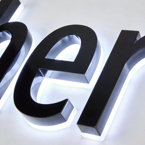 Letreros Luminosos para Negocios, Uso en Interiores y Exteriores, Resistentes al Agua, 3D IP65, Acero Inoxidable, Letras LED, para Edificios y Oficinas, Venta al Por Mayor - Product Image 1