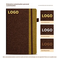 Set de Regalo de Cuaderno Ecológico con Logotipo Personalizado, Hecho con Corcho y Posos de Café, con Bolígrafo, Diario Sostenible A5