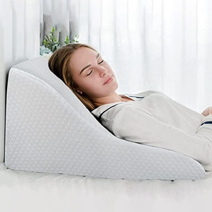 Oreiller triangulaire en mousse à mémoire de forme pour lit, soutien dorsal surélevé pour soulager le reflux acide et les brûlures d'estomac - Product Image 4