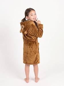 Accappatoio in Flanella con Motivi Animali Personalizzato, Unisex, con Cappuccio, <span class=keywords><strong>per</strong></span> Ragazze, Design Cartoonesco e Carino <span class=keywords><strong>per</strong></span> Camera da Letto e Bagno - Product Image 2