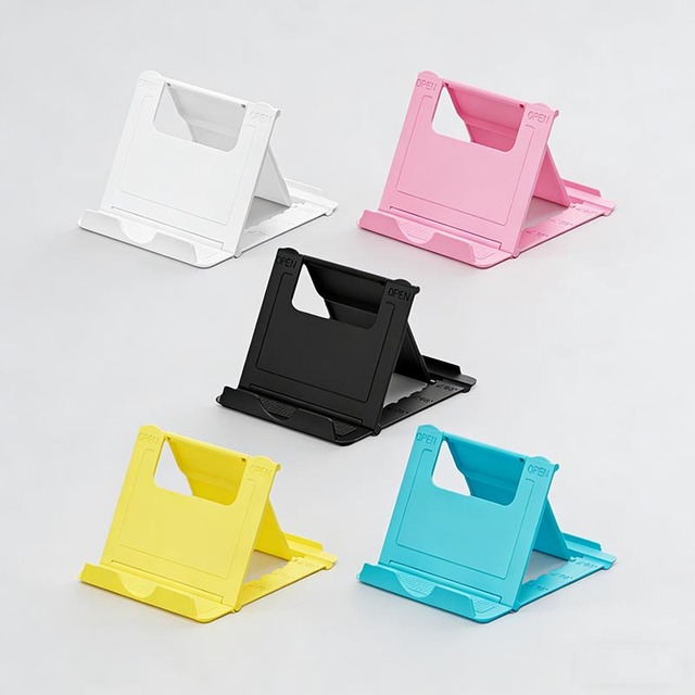 Wholesale Customized Folding Foldable Mini Small Mobile Cellphone Phone Stand Holder for Smartphones Desktop
