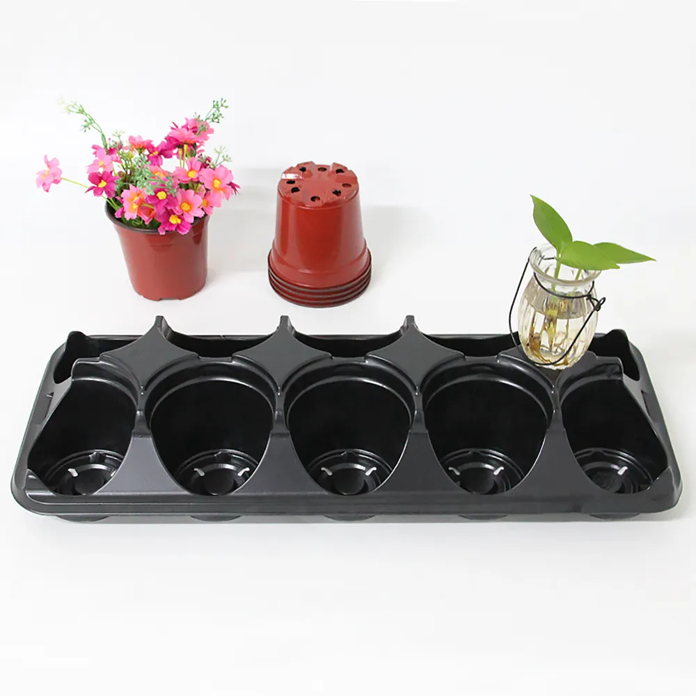 Prix bon marché Pots En Plastique Plateau de Navette pour Pots De Plantes 4 Pouces