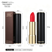 Rouge à lèvres mat velours personnalisé très populaire, gloss blanchissant longue tenue, non-transfert, maquillage à marque privée
