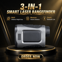 HVD-200 7 °   Télémètre laser 8X avec précision de ±0,3 m, protection IP65, mesure de distance, de surface et de volume pour le golf, la construction et les relevés extérieurs
