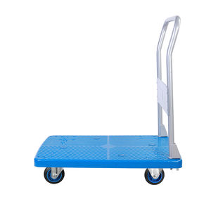 Uni-Silent 4輪プラスチックプラットフォームハンドトロリー工業用収納ツール輸送カートUS300R - Product Image 3