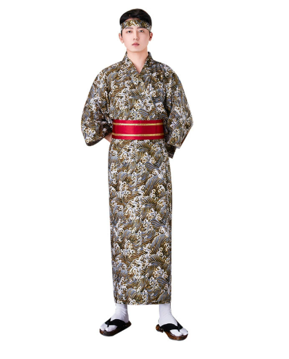 Fancy Pumpkin Ensemble de méditation de costume de pyjamas de Kimono de style ja