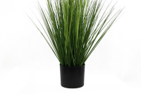 Bonsaïs artificiels en herbe d'oignon de haute qualité, écologiques, au toucher réaliste et naturel, 90 cm, violet, support en PEVA, durée de vie de 10 ans