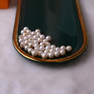 Perles de Zhuji en gros, 7-8 mm, rondes, sans défaut, forte luminosité, collier en perles d'eau douce d'aquaculture naturelle avec chaîne de pull - Product Image 3