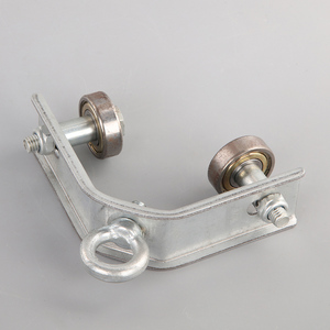 Polea de carril de ángulo de rodillo de tracción de rodamiento de cable de acero deslizante de diseño moderno ajustable para rodillo colgante de puerta de garaje - Product Image 3