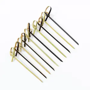 Tre looped xiên tre Knot xiên tre Knot Cocktail Picks cho Đảng