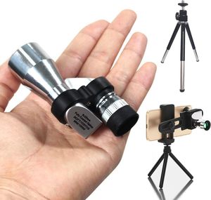 Télescope monoculaire miniature de haute qualité 8*20, haute puissance HD avec clip pour téléphone et trépied, observation des oiseaux, télescope professionnel - Product Image 1