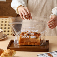 Sacs d'emballage personnalisables en CPP de qualité alimentaire avec fermeture éclair transparente pour pain, lait, aliments pour animaux et produits de pâtisserie