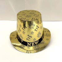 SOLPOP 2027 Chapeau magique en papier personnalisé imprimé or et argent pour Noël et le Nouvel An, idéal pour les décorations de fête