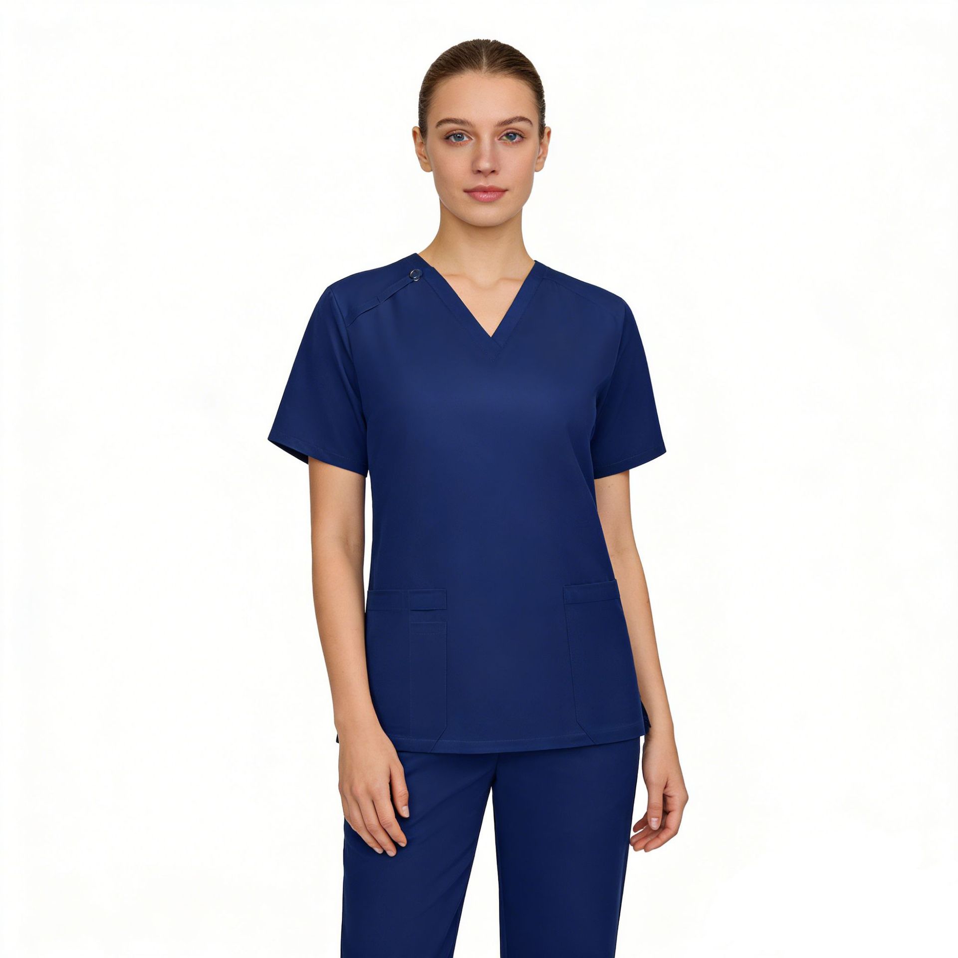 82032 Navy Blue Single-Layer Top