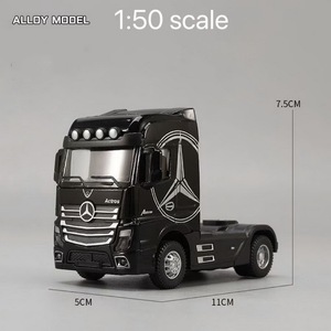 1/50 in lega di grandi dimensioni modello di autocarro giocattolo giocattolo di simulazione contenitore giocattolo suono e luce tirare BackTransport modalità forl Kids - Product Image 3