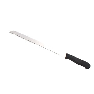 Couteau à pain à dents fines, manche en plastique, acier inoxydable, dentelé, ambidextre, compatible lave-vaisselle, pour gâteaux, toasts, tranches, métal - Product Image 5