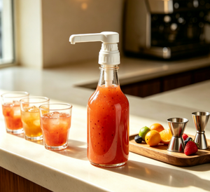 Pompe à sirop de café blanc en gros 10/15/20/30cc de qualité alimentaire, compatible avec les bouteilles Monin Torani, pour sauces fruitées et usage en bar à bubble tea - Product Image 1