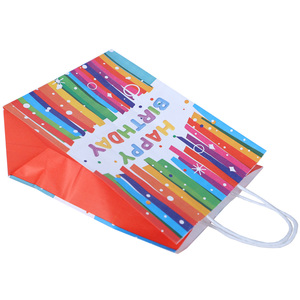 Bolsa de regalo de cumpleaños personalizada para niños, regalos de fiesta, bolsas de papel de embalaje - Product Image 1