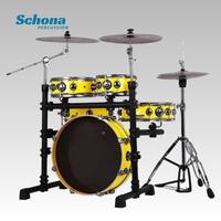 Portable Silent Double Side Drum, Adult Kids Beginner Jazz Drum, Professional Practice Percussion Drum for Learning Training