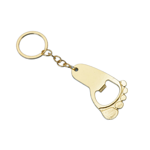 Destapador de Botellas de Cerveza Personalizado para Regalo Empresarial, en Forma de Pie, de Aleación de Zinc, Llavero Ligero de Lujo, Sin Stock - Product Image 4