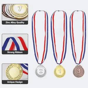 कस्टम मेटल लोगो स्पोर्ट्स ने स्मारिका 3 डी स्वर्ण रजत कांस्य कांस्य जस्ता मिश्र धातु पदक जीता