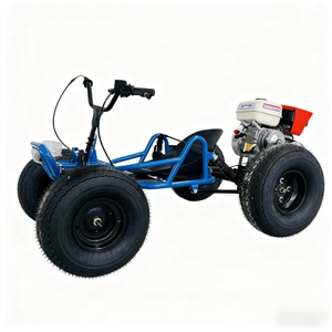 Nouveau kart à pédales tout-terrain en acier 212CC à essence pour jeunes et adultes, moteur 4 temps, idéal pour la plage et le drift - Product Image 1