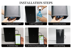 Comercial hogar HVAC 1800cbm Aroma nebulizador máquina de aceite esencial hogar fragancia App difusor de aroma inteligente - Product Image 4