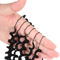 Extensions de cheveux humains au crochet invisibles Originea, pré-séparées, effet plume, extensions de cheveux vierges au crochet, sans nœuds, ondulées effet eau, bouclées
