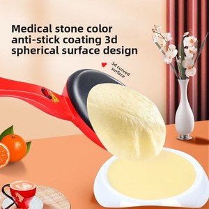 Máquina Portátil para Crepas y Panqueques de 8 Pulgadas con Placas, Batidor, Espátula de Silicona y Revestimiento Antiadherente para una Fácil Limpieza - Product Image 2