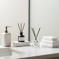 Diffuseur de parfum personnalisé en verre 50 ml, plus de 1000 senteurs, longue durée (plus de 60 jours), pour la maison, la salle de bain, le bureau, avec logo personnalisé