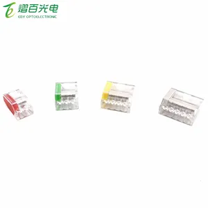 Wire Connectors 252/253/254/255 Compact Mini Fast Wiring Cable Conector For Junction Box Conductors Push-in Terminal Block