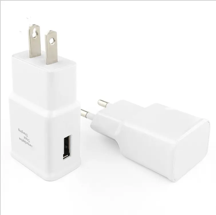 Original AU EU US UK plug For Samsung galaxy S6 S7 S8 fast charger 9V 1.67A with micro USB cable