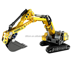 Cada C65003W excavadora pesada juegos <span class=keywords><strong>de</strong></span> bloques <span class=keywords><strong>de</strong></span> construcción camión ingeniería DIY montaje juguetes ladrillos educativos <span class=keywords><strong>para</strong></span> niños - Product Image 1