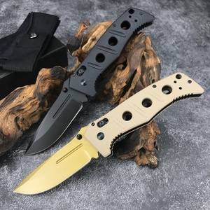 Cuchillo Plegable de Supervivencia OEM DIY para Exteriores, Mango G10, Hoja 9Cr18Mov, 275, 60HRC, para Caza y Camping - Product Image 5