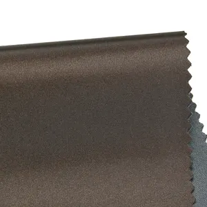 manufacture Metallic Satin leather embossing pu synthetic leather fabric for handbag