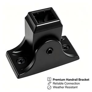 Ensemble de pieds inclinés modernes en fer thermolaqué pour balustres d'escalier, avec vis de fixation, finition noir satiné - Product Image 2