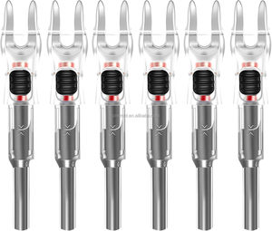 HT Lot <span class=keywords><strong>de</strong></span> 6 Nocks <span class=keywords><strong>de</strong></span> flèche LED lumineux activés par <span class=keywords><strong>la</strong></span> lumière nocturne, haute luminosité, autonomie <span class=keywords><strong>de</strong></span> 48 heures, rouge, vert, bleu, pour tir à l'arc et chasse - Product Image 5