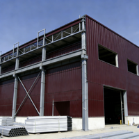 Structure en acier industrielle sur mesure pour entrepôt et atelier