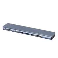 8 2 Type C 4K TV Hub Certifié USB 3.0 2.0 TF Interfaces Usine Direct Charge Lecteur de Carte Fonctions de Données pour Ordinateurs Portables Rohs