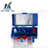 Kits de Test d'eau de chlore pour piscine, Kit de Test rapide à 5 voies (PH/CL/260/PH/salinité/acide)