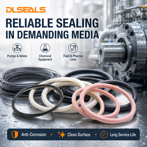 O-Ring Incapsulato in FEP PTFE con Anello in FKM, Resistente agli Agenti Chimici, per Valvole di Pompe, OEM ODM, Misure Personalizzate, Fornitura di Fabbrica - Product Image 3