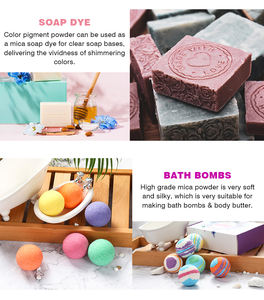 Poudre <span class=keywords><strong>de</strong></span> Mica colorée en résine époxy, Pigment <span class=keywords><strong>de</strong></span> Mica, poudre <span class=keywords><strong>de</strong></span> paillettes pour bougie - Product Image 6