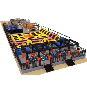 Open Children Amusement Park Equipments air Bag Jumping Trampoline Playground Park <b>Trampolin</b> - Product Image 1