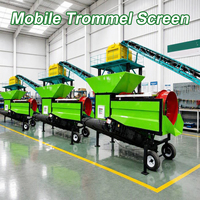 Cribbeuse rotative mobile chinoise pour compost, sable, pierre et terreau – Nouvelle machine de criblage de sol